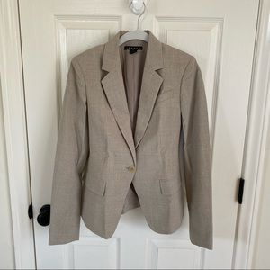 Theory Blazer, Taupe & Heathered Gray, Size 0 EUC